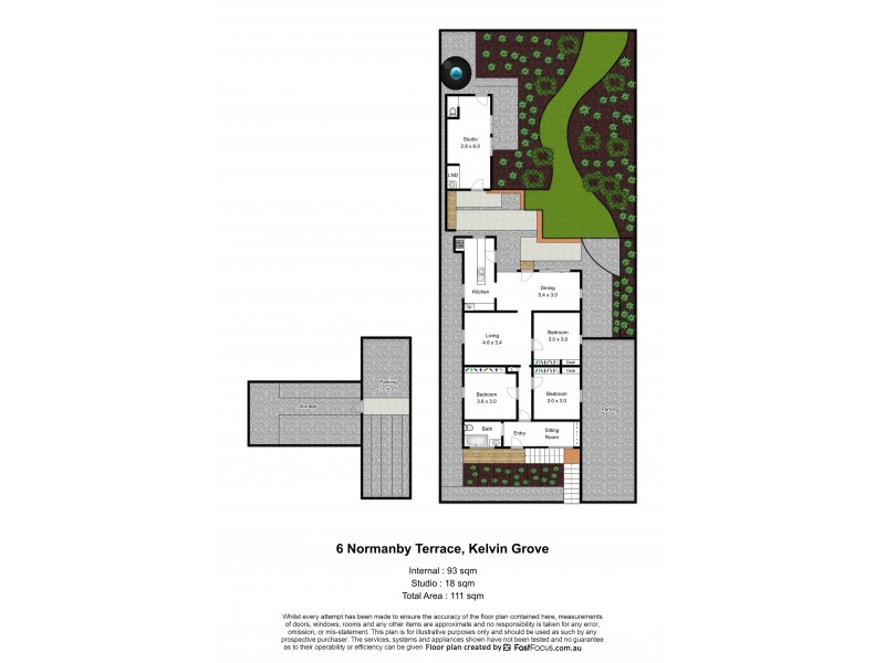 6 Normanby Terrace, Kelvin Grove QLD 4059 Floorplan