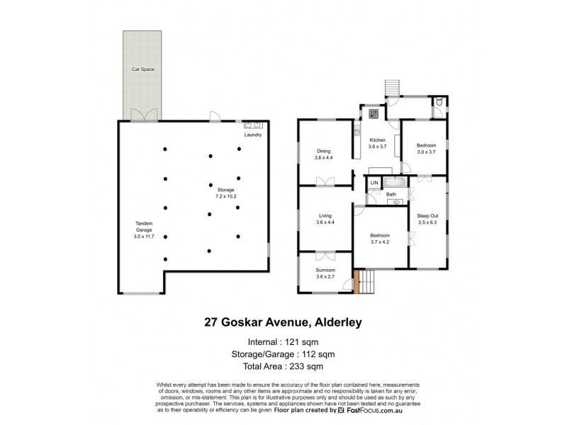 27 Goskar Avenue, Alderley QLD 4051 Floorplan