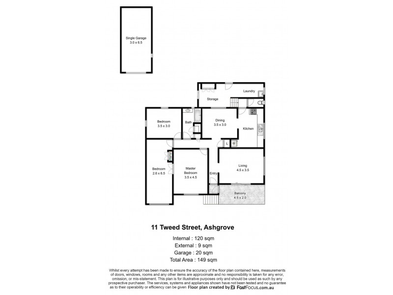 11 Tweed Street, Ashgrove QLD 4060 Floorplan
