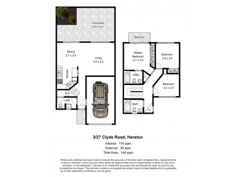 U3/27 Clyde Road, Herston QLD 4006 Floorplan
