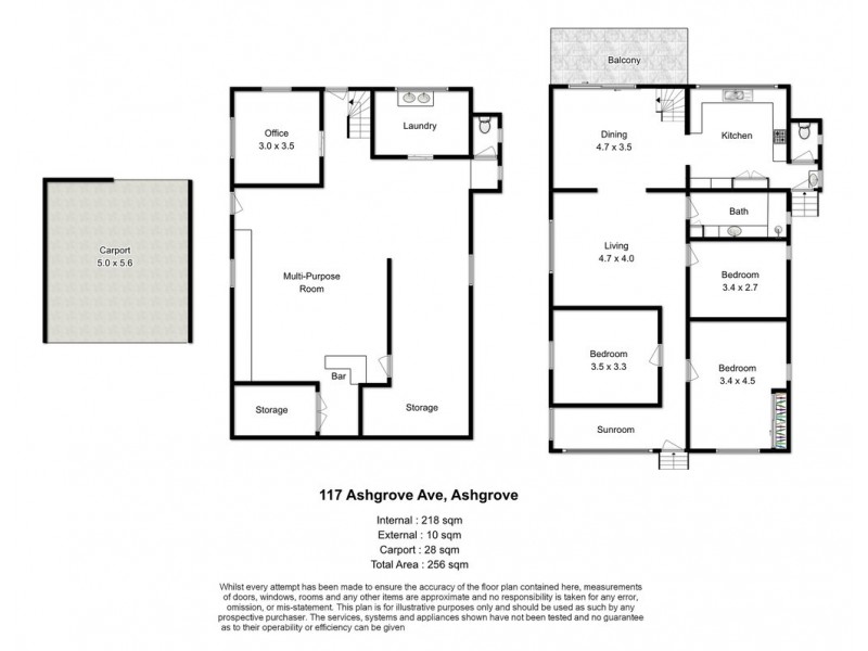 117 Ashgrove Avenue, Ashgrove QLD 4060 Floorplan