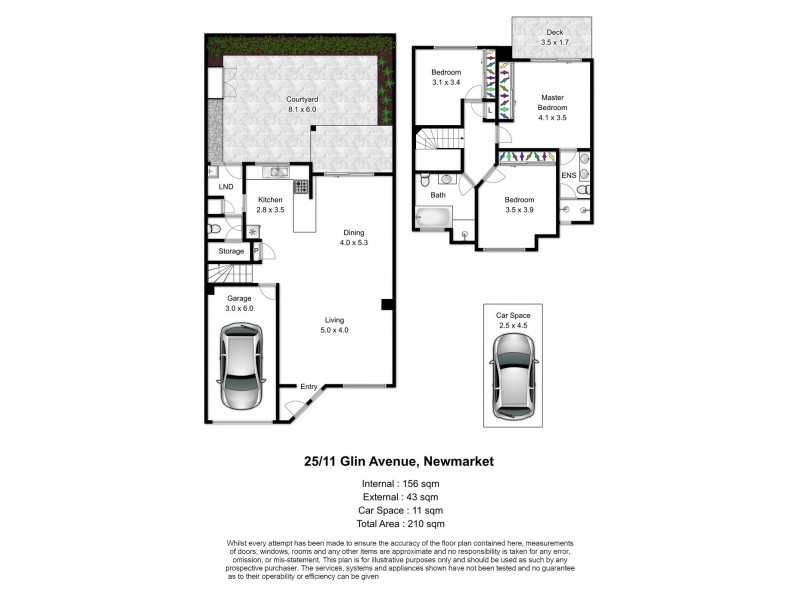 25/11 Glin Avenue, Newmarket QLD 4051 Floorplan