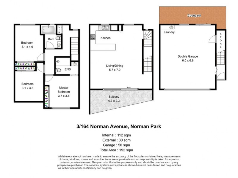 3/164 Norman Avenue, Norman Park QLD 4170 Floorplan
