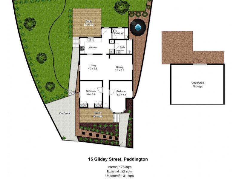 15 Gilday Street, Paddington QLD 4064 Floorplan