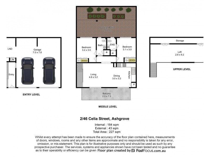 2/46 Celia Street, Ashgrove QLD 4060 Floorplan