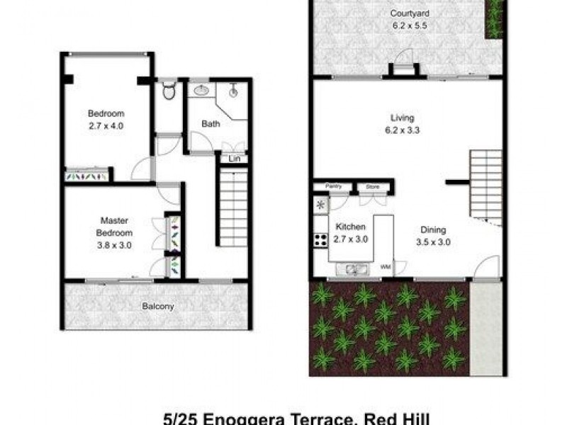 5/25 Enoggera Terrace, Red Hill QLD 4059 Floorplan