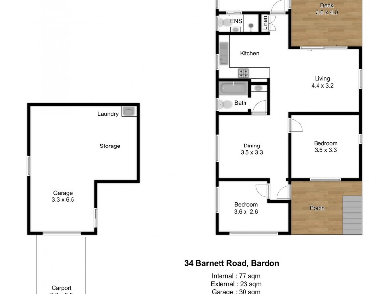 34 Barnett Road, Bardon QLD 4065 Floorplan