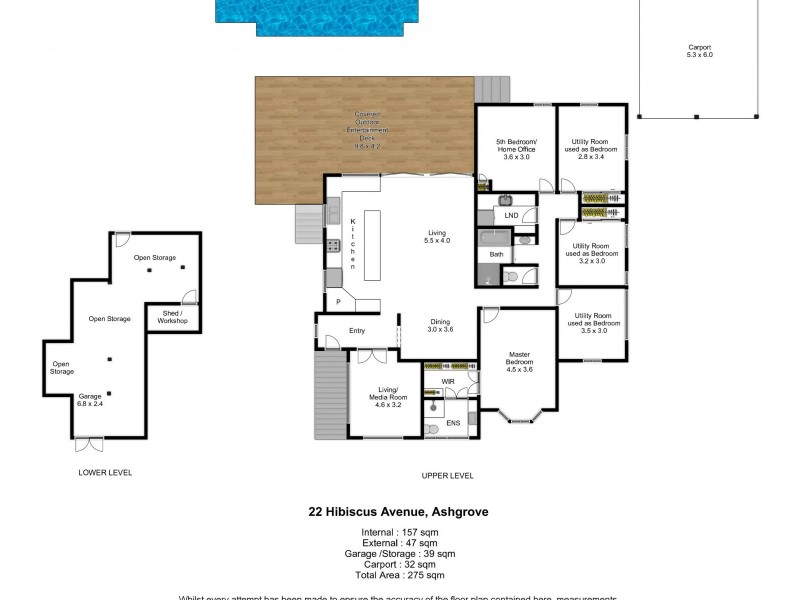 22 Hibiscus Avenue, Ashgrove QLD 4060 Floorplan