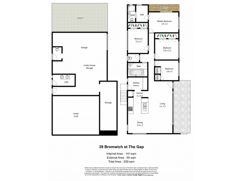 39 Bromwich Street, The Gap QLD 4061 Floorplan