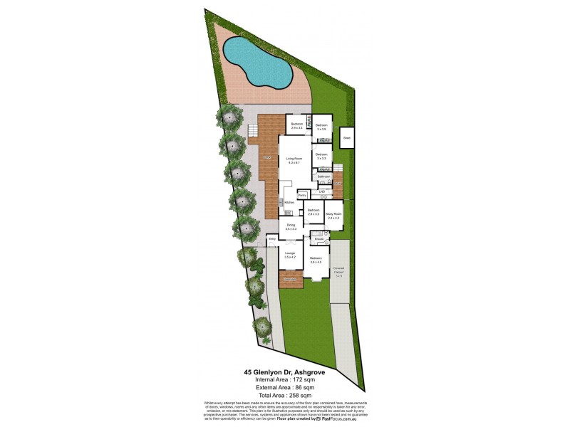 45 Glenlyon Drive, Ashgrove QLD 4060 Floorplan