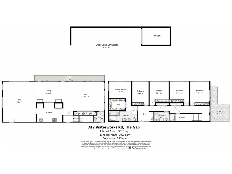 738 Waterworks Road, The Gap QLD 4061 Floorplan