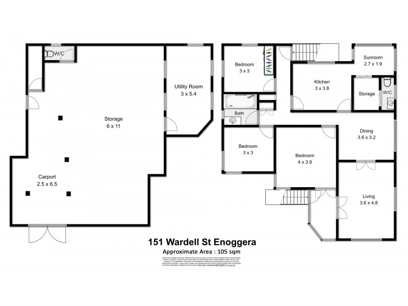 151 Wardell Street, Enoggera QLD 4051 Floorplan