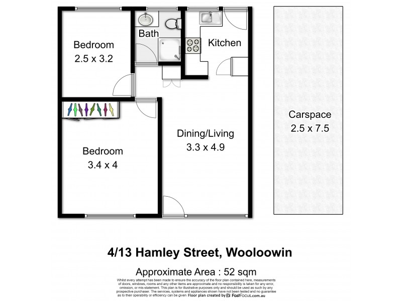 4/13 Hamley Street, Wooloowin QLD 4030 Floorplan
