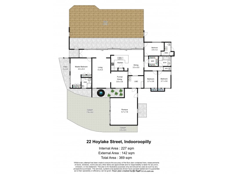 22 Hoylake Street, Indooroopilly QLD 4068 Floorplan