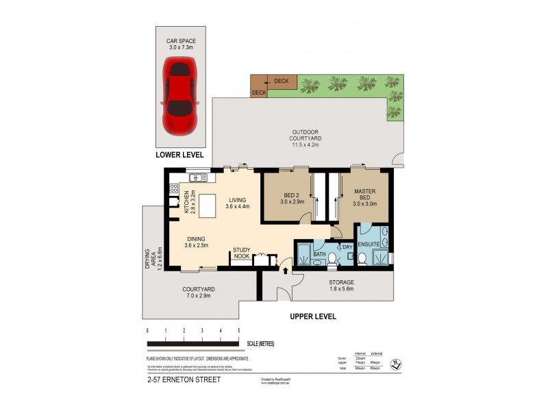 U2/57 Erneton Street, Newmarket QLD 4051 Floorplan