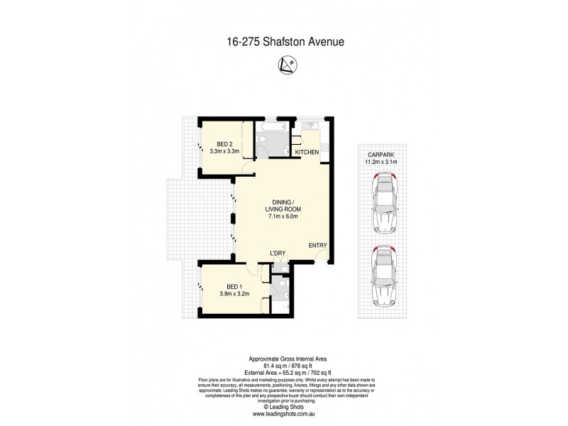 16/275 Shafston Avenue, Kangaroo Point QLD 4169 Floorplan
