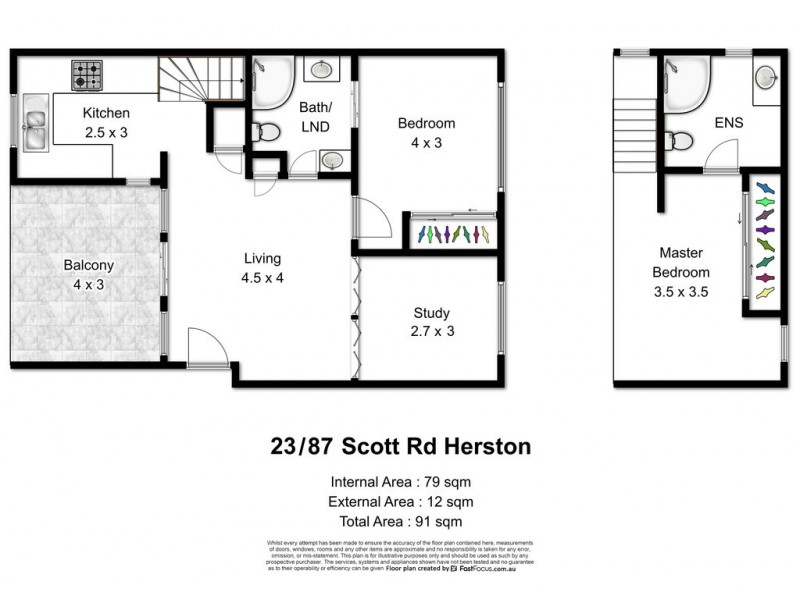 U23/89 Scott Road, Herston QLD 4006 Floorplan