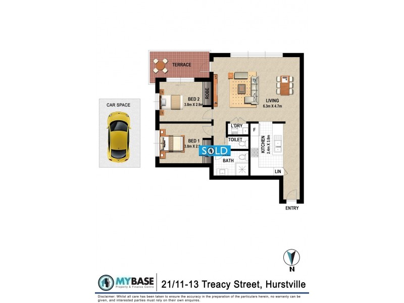 21/11-13 Treacy Street, Hurstville NSW 2220 Floorplan
