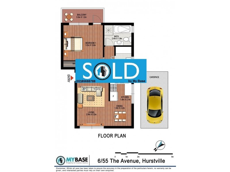 6/55 The Avenue, Hurstville NSW 2220 Floorplan