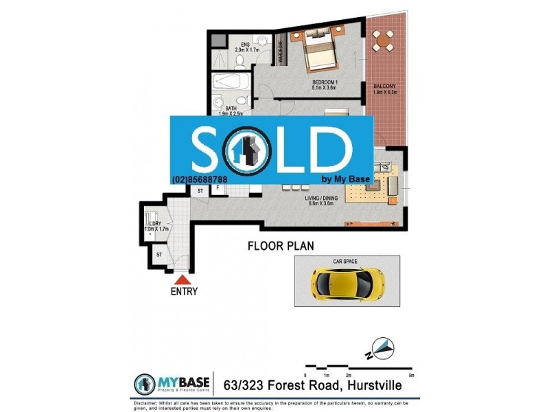 63/323 Forest Road, Hurstville NSW 2220 Floorplan