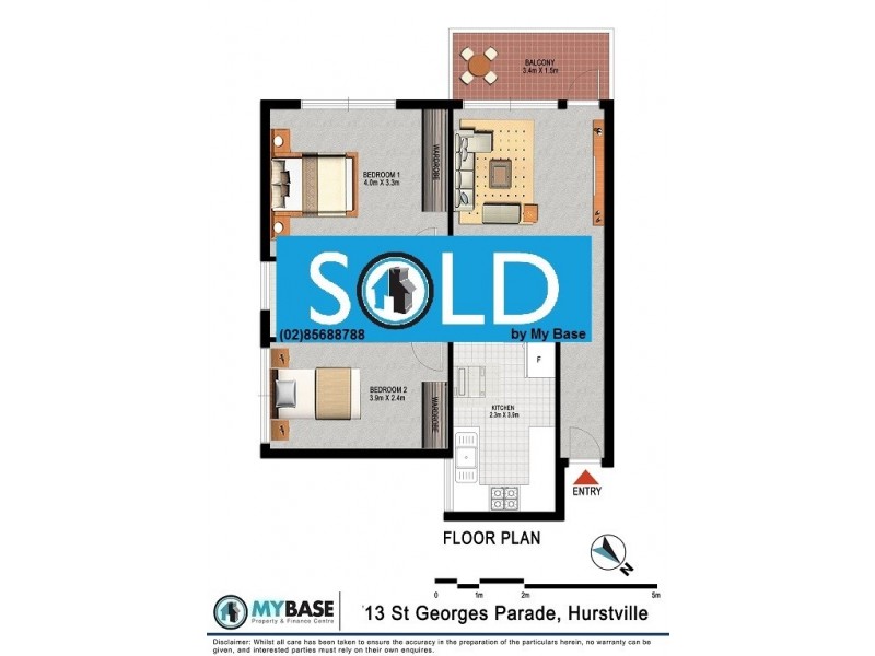 13 St. Georges Parade, Hurstville NSW 2220 Floorplan