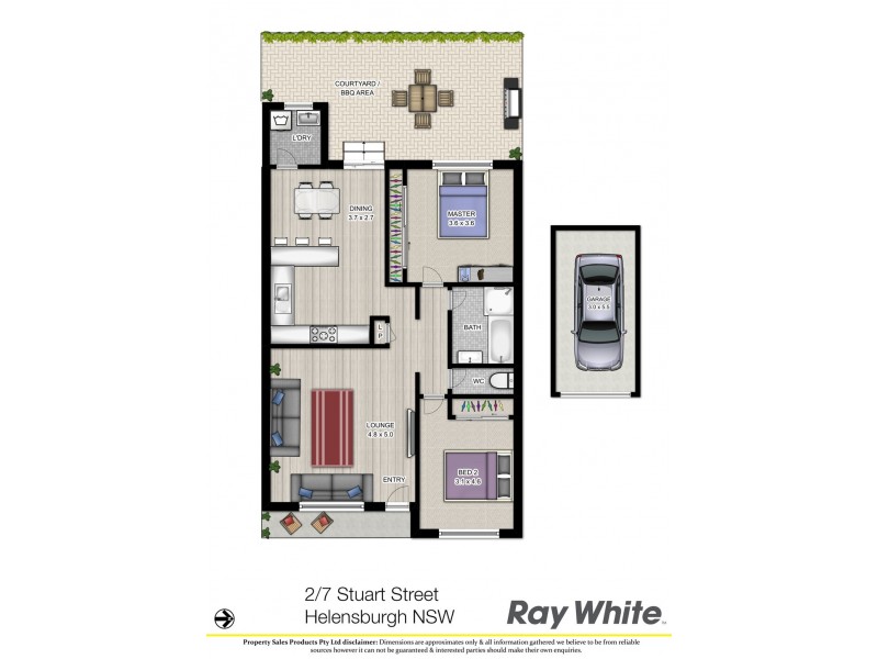 2/7 Stuart Street, Helensburgh NSW 2508 Floorplan