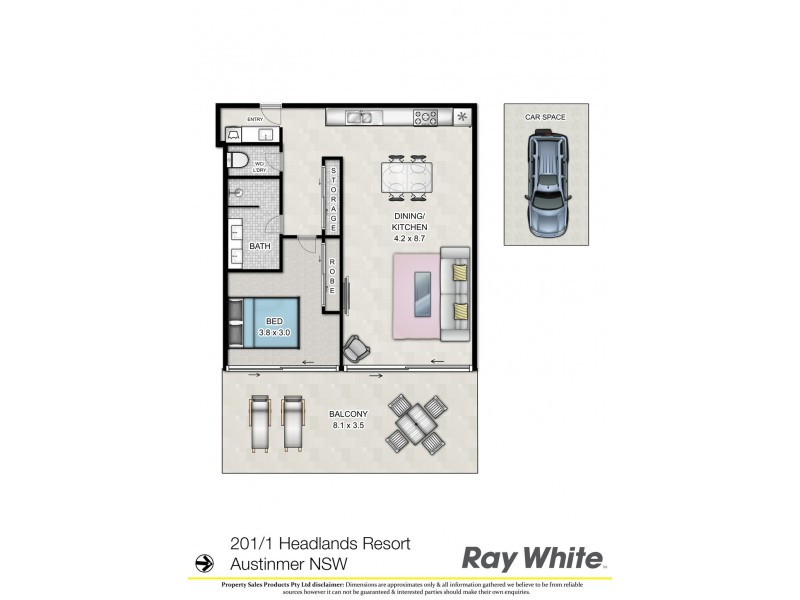 201/1 Yuruga Street, Austinmer NSW 2515 Floorplan