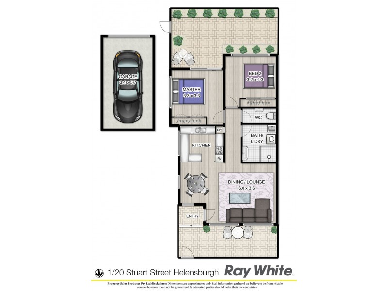 1/20 Stuart Street, Helensburgh NSW 2508 Floorplan