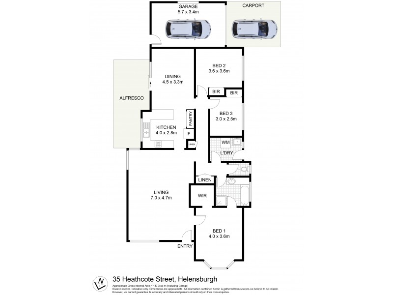 35 Heathcote Street, Helensburgh NSW 2508 Floorplan