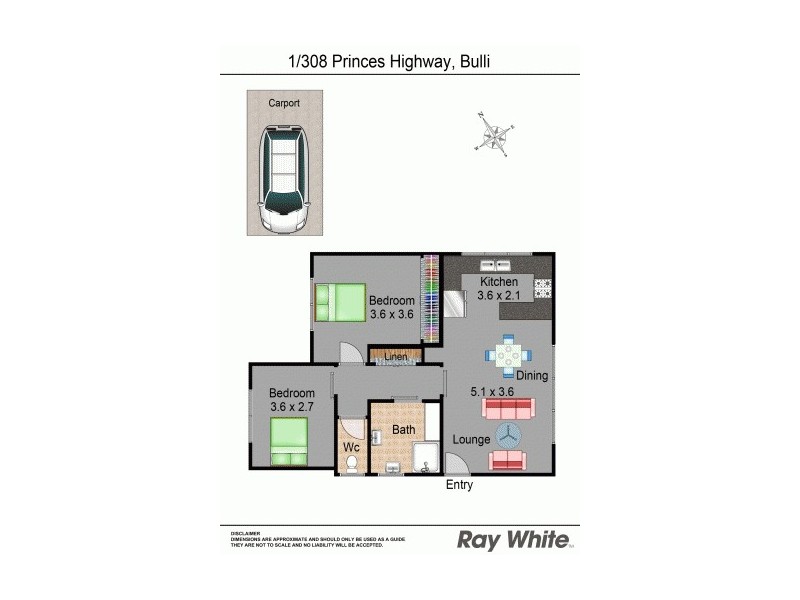 1/308 Princes Highway, Bulli NSW 2516 Floorplan