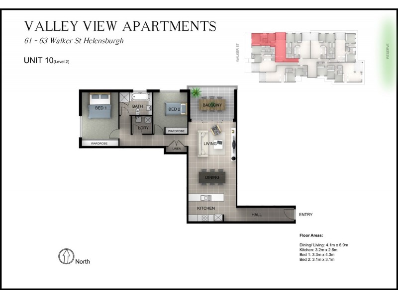 10/61-63 Walker Street, Helensburgh NSW 2508 Floorplan