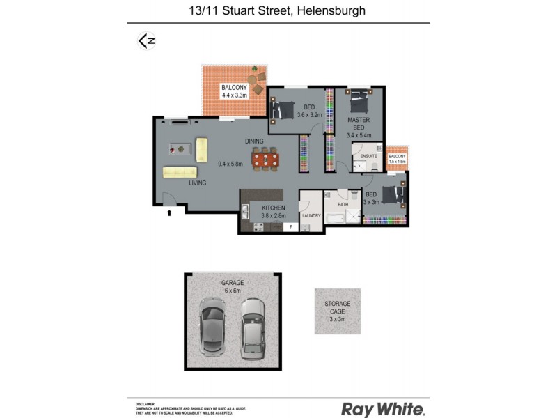 13/11 Stuart Street, Helensburgh NSW 2508 Floorplan