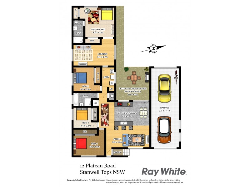 12 Plateau Road, Stanwell Tops NSW 2508 Floorplan