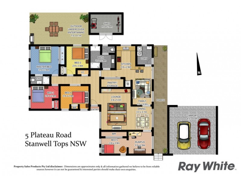 5 Plateau Road, Stanwell Tops NSW 2508 Floorplan