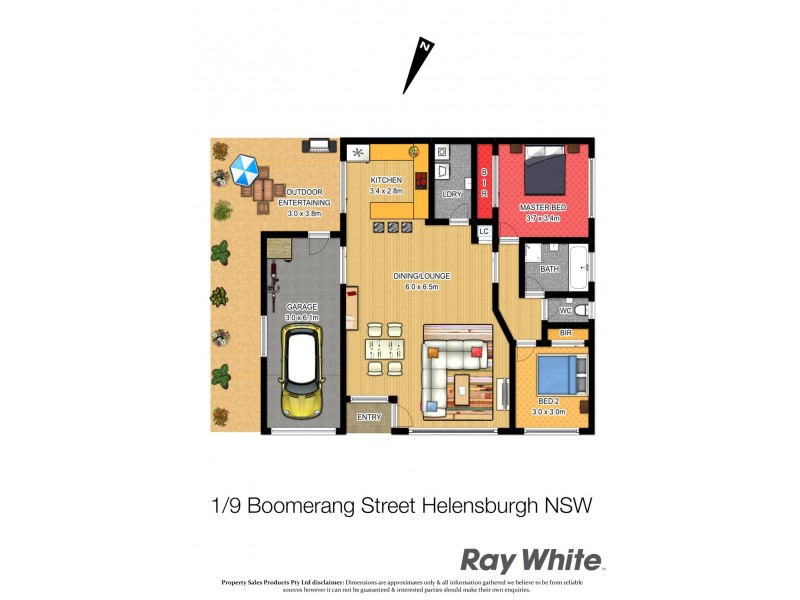 1/9 Boomerang Street, Helensburgh NSW 2508 Floorplan
