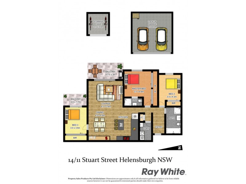 14/11 Stuart Street, Helensburgh NSW 2508 Floorplan