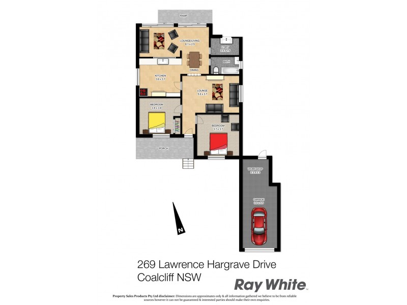 269 Lawrence Hargrave Dr, Coalcliff NSW 2508 Floorplan