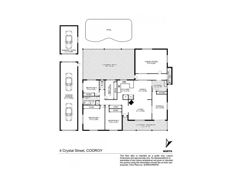 4 Crystal Street, Cooroy QLD 4563 Floorplan