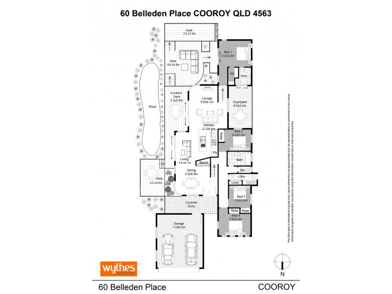 60 Belleden Place, Cooroy QLD 4563 Floorplan