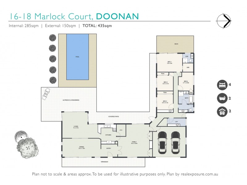 16-18 Marlock Court, Doonan QLD 4562 Floorplan