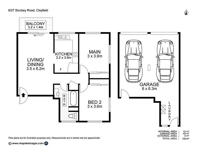 6/27 Stuckey Road, Clayfield QLD 4011 Floorplan