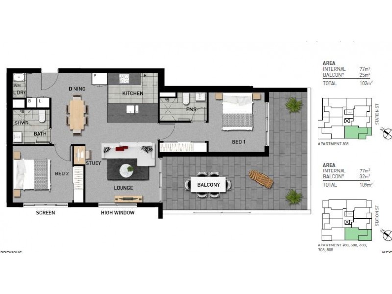 608/26-28 Station Street, Nundah QLD 4012 Floorplan
