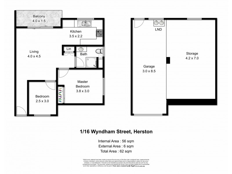 1/16 Wyndham Street, Herston QLD 4006 Floorplan