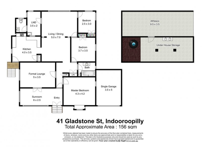 41 Gladstone Street, Indooroopilly QLD 4068 Floorplan