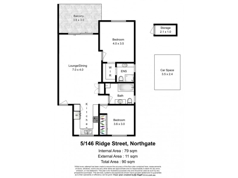 5/146 Ridge Street, Northgate QLD 4013 Floorplan