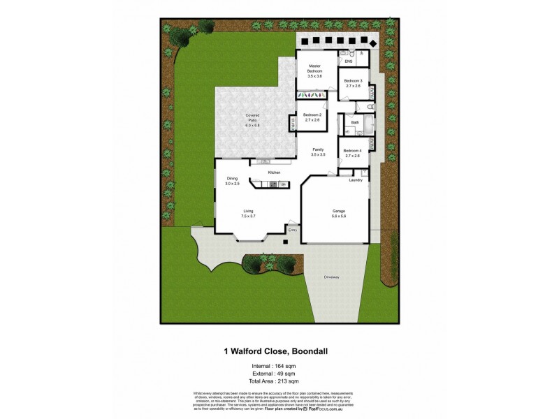 1 Walford Close, Boondall QLD 4034 Floorplan