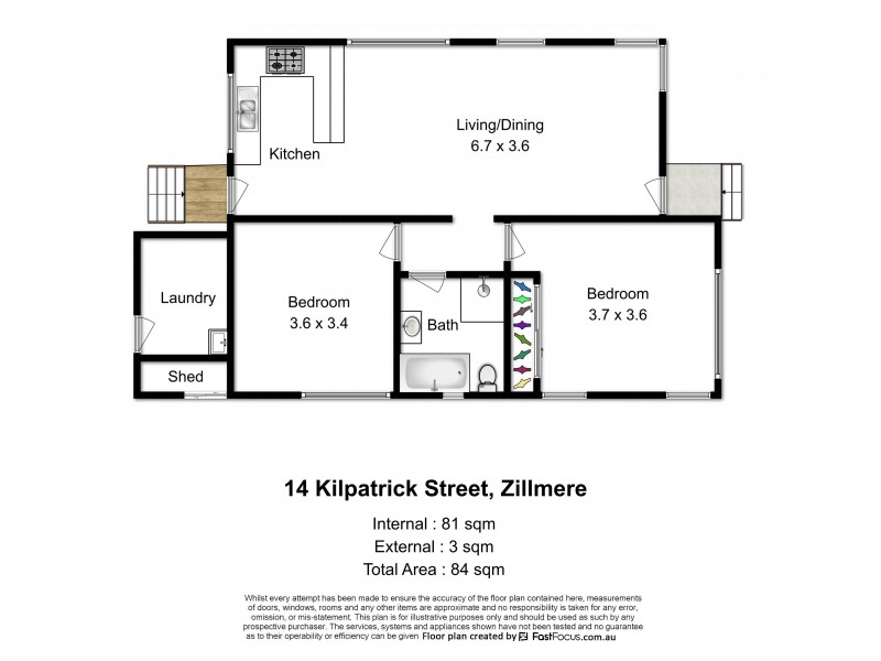 14 Kilpatrick Street, Zillmere QLD 4034 Floorplan