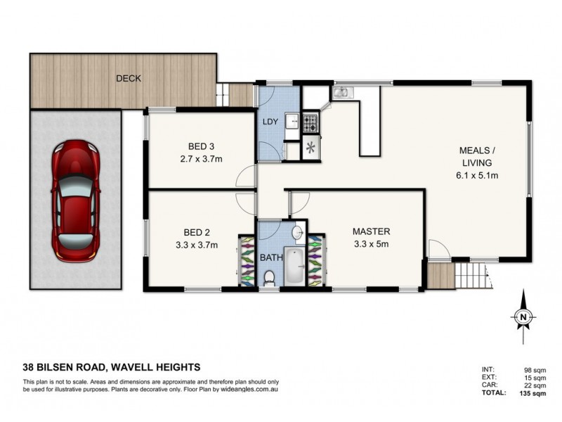 38 BILSEN ROAD, Wavell Heights QLD 4012 Floorplan
