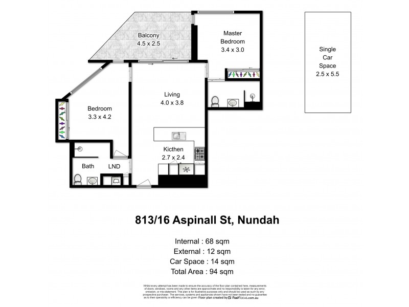 813/16 Aspinall Street, Nundah QLD 4012 Floorplan