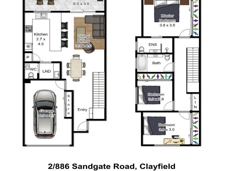 2/886 Sandgate Road, Clayfield QLD 4011 Floorplan